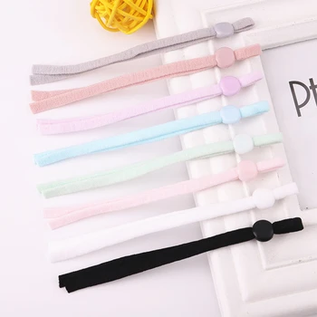 

Mask Sewing Elastic Band Cord With Adjustable Buckle Stretchy Mask Earloop Lanyard Earmuff Rope DIY Making Supplies 10pcs