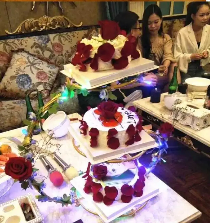 Креативная Европейская железная художественная полка для торта, свадебная трехслойная полка для торта, многослойная полка для десертного стола, полка для фруктов