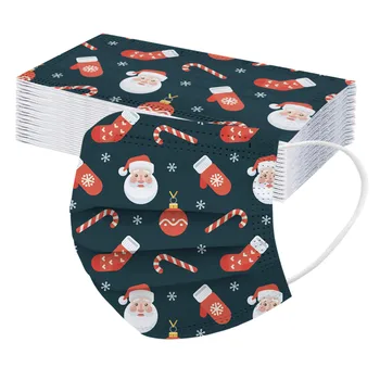 

Fast Delivery Children's Christmas Mask Disposable High Quality Mask Industrial Earhook 30pc Protective Dustproof Mascarilla