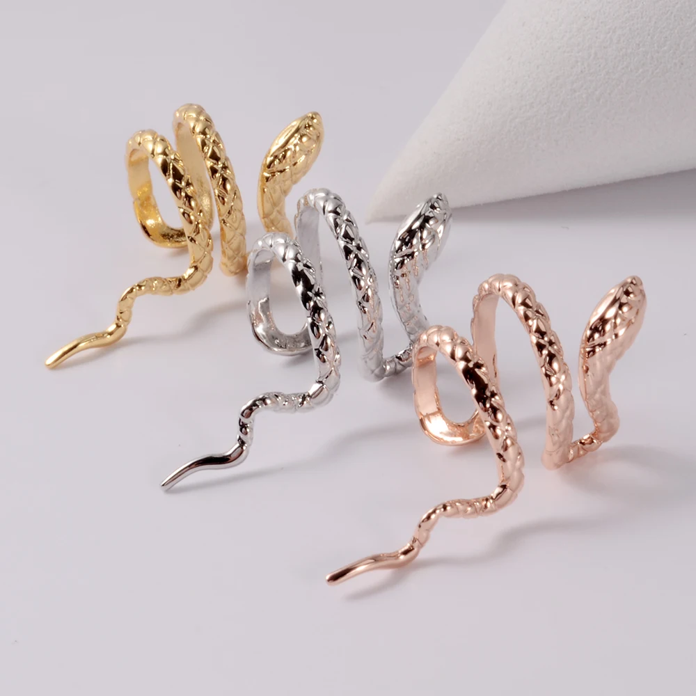 Ear Clip Earrings Clip Earrings Ear Clip 1pcs Snake Earring Clips Without Piercing Punk Non Pierced Clip Earrings Ear Cuffs For Women Men Black Fake Ear Piercing Jewelry