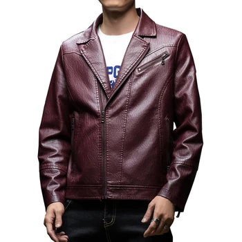 

5XL Men Autumn New Casual Motorcycle Leather Jacket Coat Men PU Leather Jackets Jaqueta De Couro Masculina Coats Men Plus Size