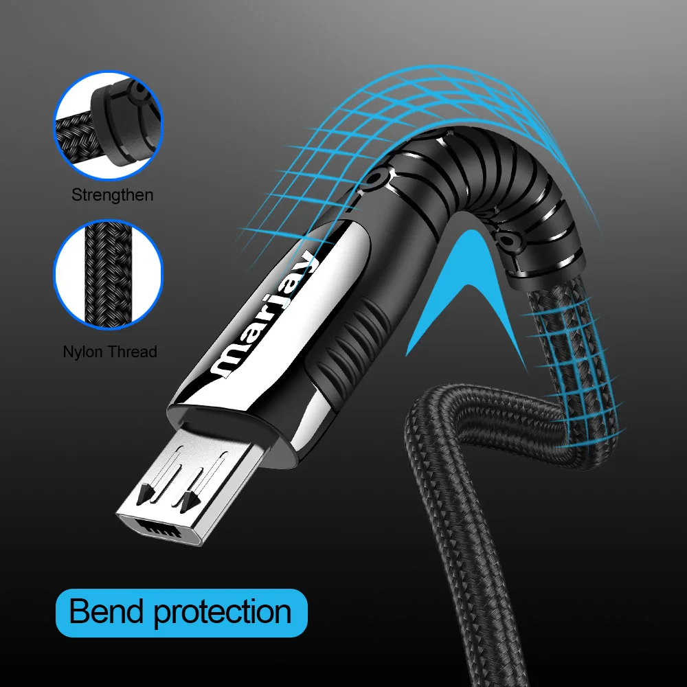 Кабель Micro USB Marjay для Samsung S7 Xiaomi Redmi 4 Note 5 Android|Кабели мобильных телефонов| |