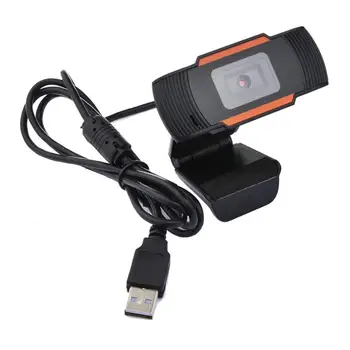 

Webcam 720P Computer Rotatable HD USB 2.0 PC Laptop Camera Video Recording Built-In Microphone Free Drive Webcam
