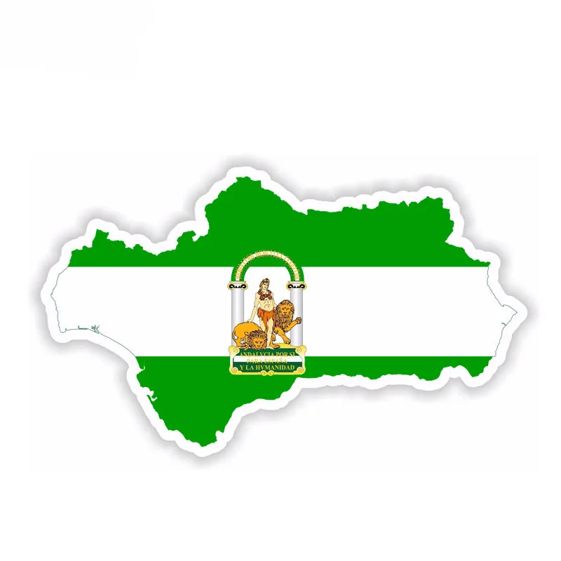 

Car Sticker Funny Fashion Andalucia Spain Map Flag Styling Vinyl Decal Cover Scratches for Audi A3 Chevrolet Aveo,15cm*9cm