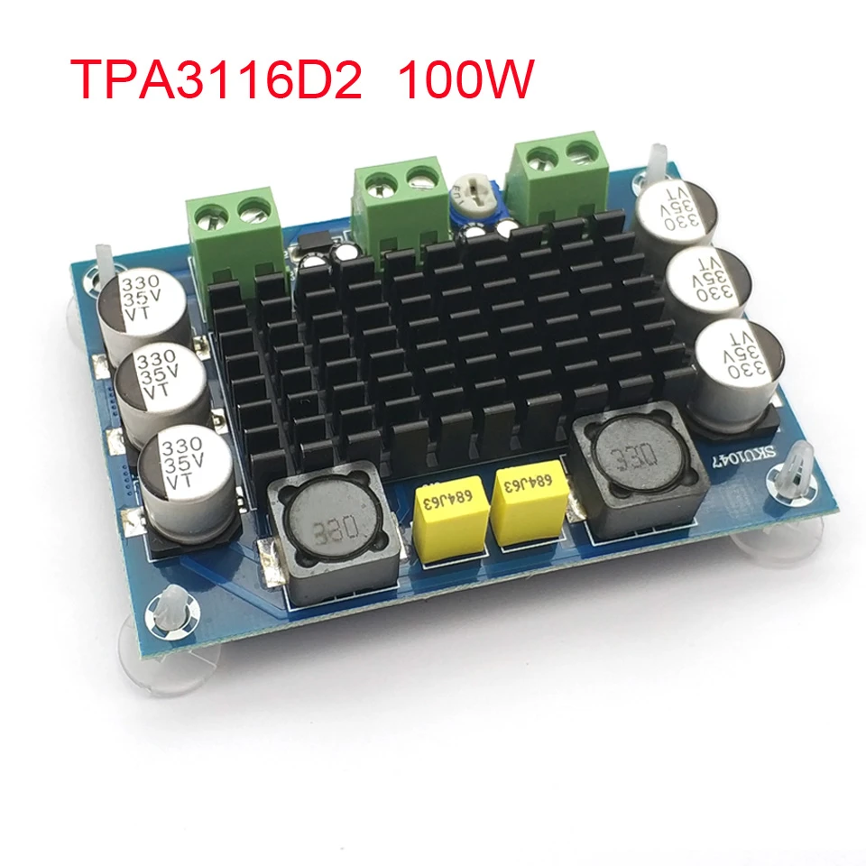 car amplifier XH-M542 DC 12-26V 100W TPA3116D Mono Channel Digital Power Audio Amplifier Board TPA3116D2/TPA3116D2DADR streaming amplifier