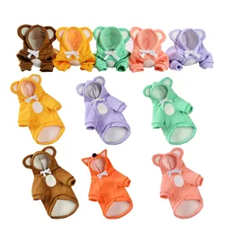 Pull épais et chaud avec chapeau pour chien, vêtement pour animaux de compagnie, modèle Kawaii, automne et hiver 