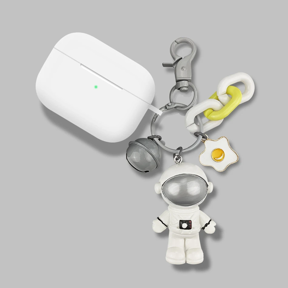 12 Чехол для AirPods Pro с милым рисунком и кольцом, роскошные аксессуары, брелок, силиконовый чехол для Apple Air pods Pro 3, защита от пыли - Цвет: 12