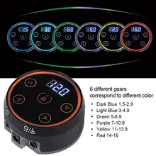 Черный Аврора тату машина мощность lcd цифровой дисплей 110-240 В Высокая мощность тату машина аксессуары трансформатор питания портативный