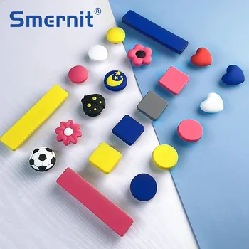 

Colorful Furniture Handles Children Pink Blue Yellow Round Kitchen Cabinet Knobs and Handles Door Handle Drawer Knob Pulls