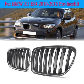 

MagicKit For BMW E84 X1 10-15 Pre-facelift Front Kidney Grilles Grill Carbon Fiber Look