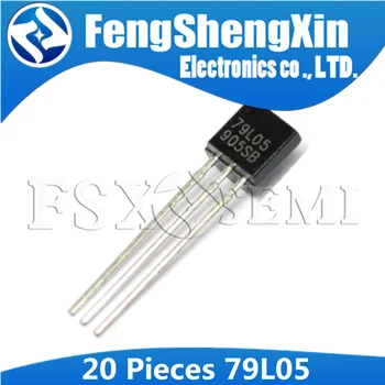 

20pcs/lot 79L05 TO92 WS79L05 TO-92 5V 100mA DIP voltage regulator