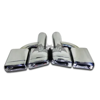 

Rear Exhaust Muffler For Mercedes W218 CLS Class W213 E Class W221 S Class Upgrade AMG External Stainless Steel Decoration Pipes