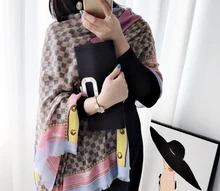 

Large Scarf Shawl Designer Pashmina Cashmere Shawl Large Size Scarves Foulard Hiver Femme Cachemire 200cm 100cm Long Scarf