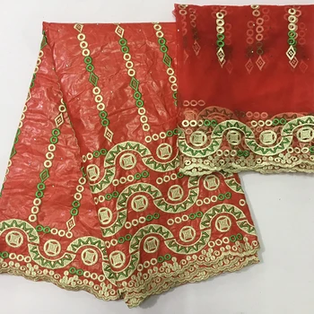 

latest french net cloth african lace fabric 2020 high quality bazin brode getzner riche sewing tulle voile design pink KRL-9742