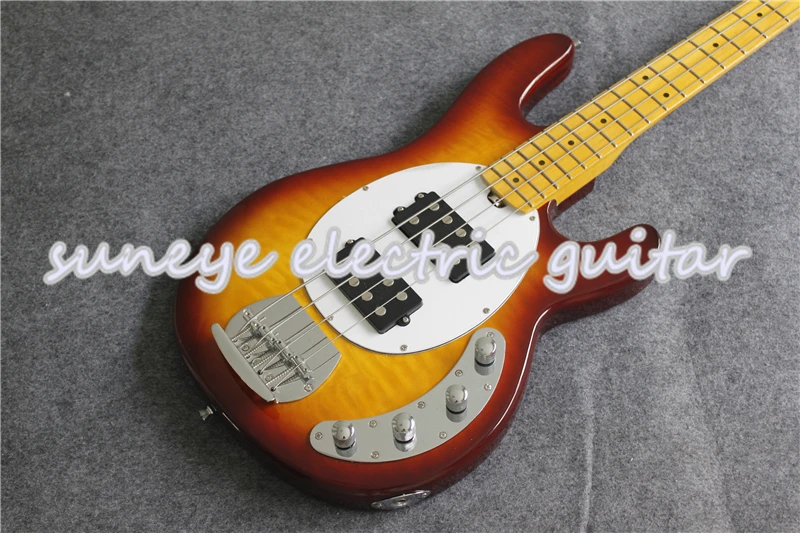 New Arrival Music Man Style Sting Ray Bass 4 String Electric Bass Guitar Basswood Guitar Body Bass Guitar Kit Custom Available