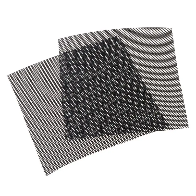 5PCS 10x10CM DIY Computer Mesh PVC PC Case Fan Cooler Black Dust Filter Network Net Chassis Dustproof Cover