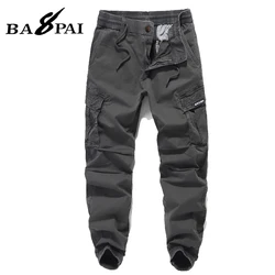BAPAI Spring Winter Military Pants Men Khaki Cargo trousers Casual Cotton Tactical Pants Men Big Size Army Overol Hombre