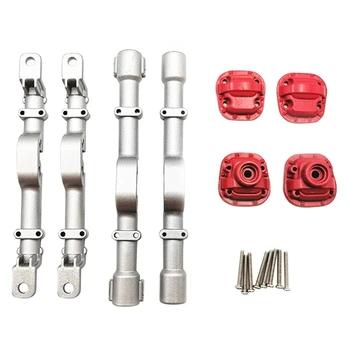 

for MN 45 90 91 96 RC Car Spare Part Upgrade Metal Front and Rear Axle Housing Accessories Toys for Children Parts,Silver