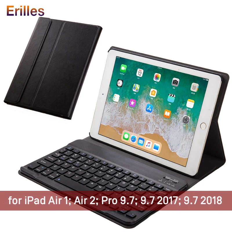 

Bluetooth Keyboard Smart Case For iPad 9.7 2017 2018 Air 1 2 PU Leather Tablet Cover Foldable Stand Case for iPad Pro 9.7 5 6