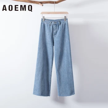 

AOEMQ Trousers Wide Legs Pants Breathable Loose Soft Plus Size Trousers Hip Hop Harem Pants Belt High Waist Women Clothing