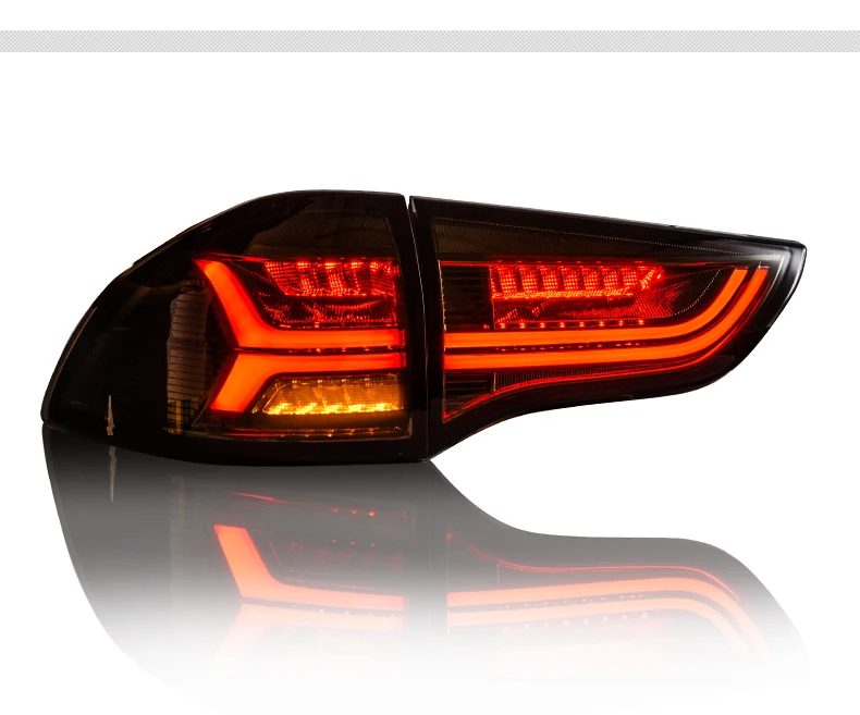 4 шт. светодиодный задний фонарь, задний светильник, черный цвет для Mitsubishi Pajero Sport Montero Sport Nativa Pajero 2009-14