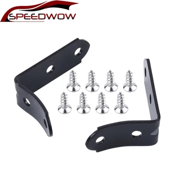 

SPEEDWOW 1 Set Glove Box Lid Hinge Snapped Repair Kit+2 Hinge Brackets+8 Screws Repair Fix Kit For Audi A4 S4 RS4 B6 B7 8E