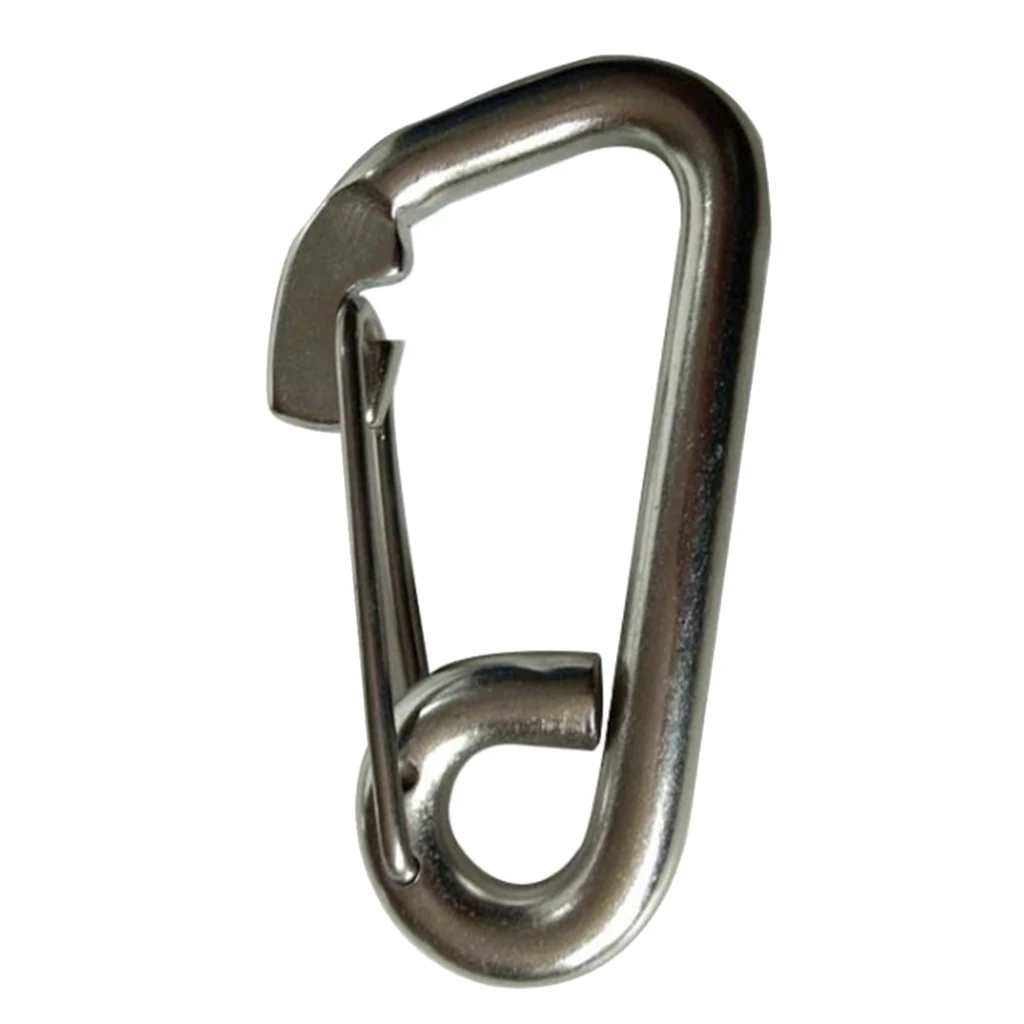 MagiDeal 2pcs New Boat 304 Stainless Steel Spring Snap Hooks (6x60mm+8x80mm)