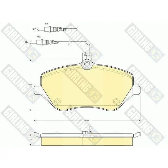 Колодки тормозные CITROEN C5/C6/PEUGEOT 407/607 2.0-3.0 00- пере