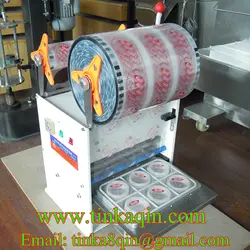 FGJ-Y1-6 полуавтоматическая укупорка машина для упаковки герметика желе уплотнительная бумага машина для запечатывания стаканов