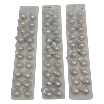 

high quality baroque pearl in paired 2 pcs/lot,100% nature freshwater pearl,pearl length 19-27 mm biggest size,half hole drilled