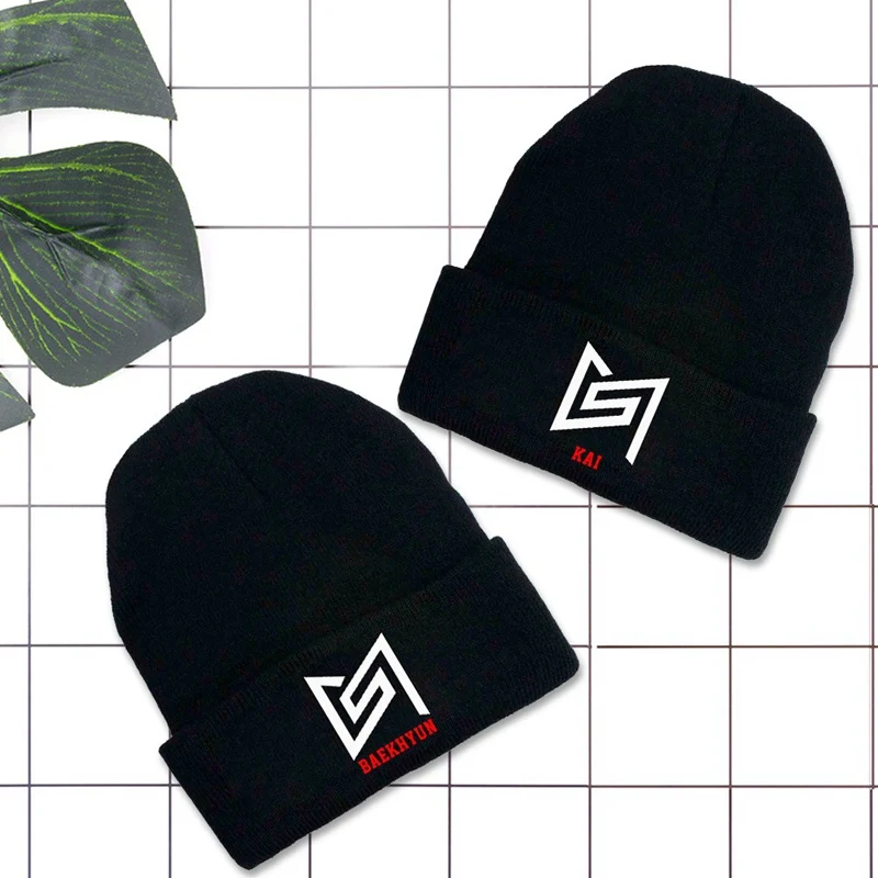 Осень зима мужская женская мода KPOP Super M Fans Hat djustable Skullies& Beanies