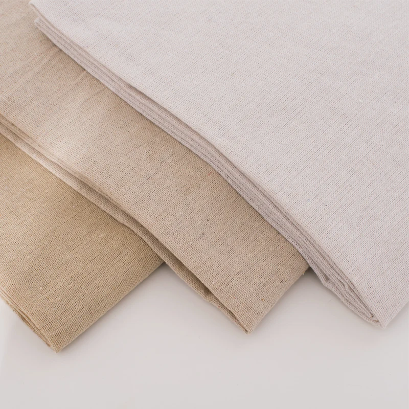 50x155cm Raw Cloth Faux Linen Cotton Fabric Rough Solid Linen Fabric DIY Sewing Storage Bag And Pillow Case Background Fabric