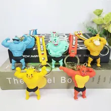 Porte clés dessin animé Pokémon hercule, pendentif de sac de Couple créatif qui rejette Pikachu qui combine force et gentillesse