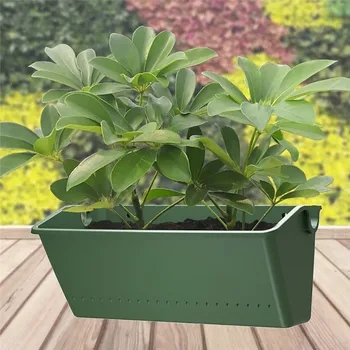

VOGVIGO Rectangular plant flower pot garden balcony outdoor container green wall-mounted plastic planting box household items