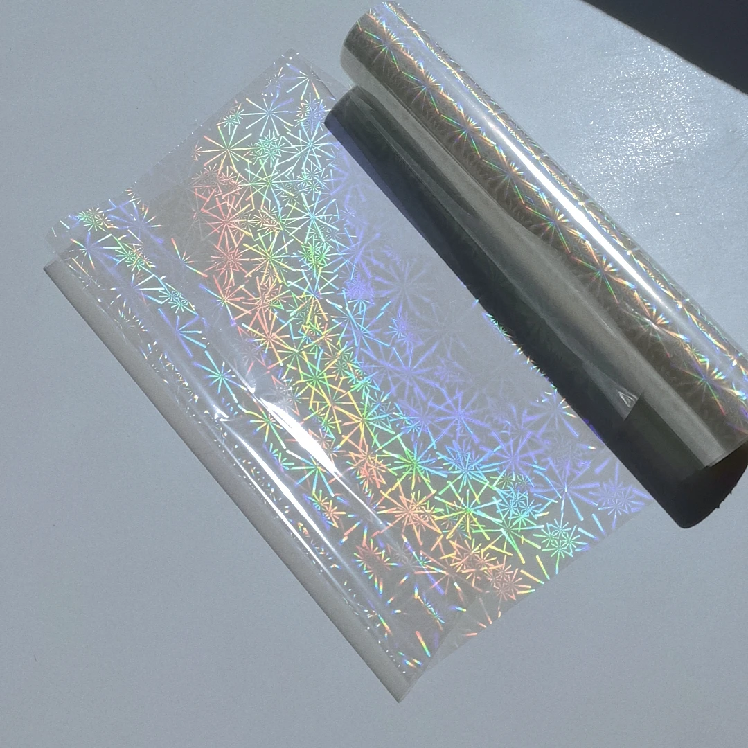 Holographic Plain Transparent Hot Stamping Foil 21cm X 120m/Lot DIY Package Box On Paper or Plastic hot stamping foil film