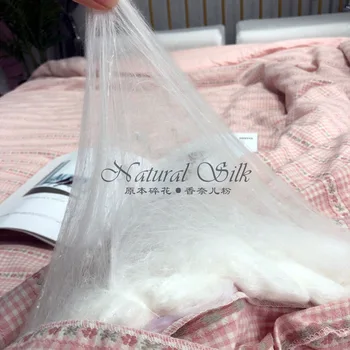 

Solitude Silk Quilt Entirely Handmade Authentic Double