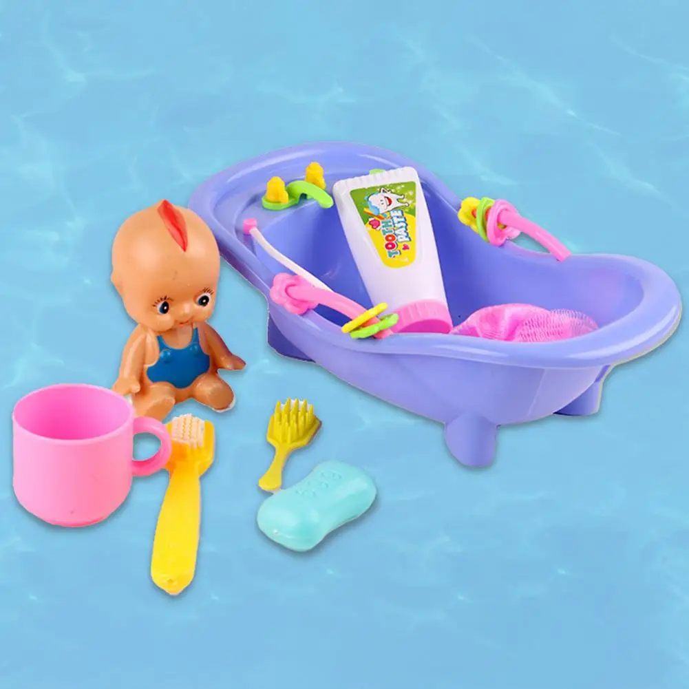 Lovely Bathroom Toy Eco-friendly Shower Toy High Simulation Gift Baby Play House Doll Toy 5