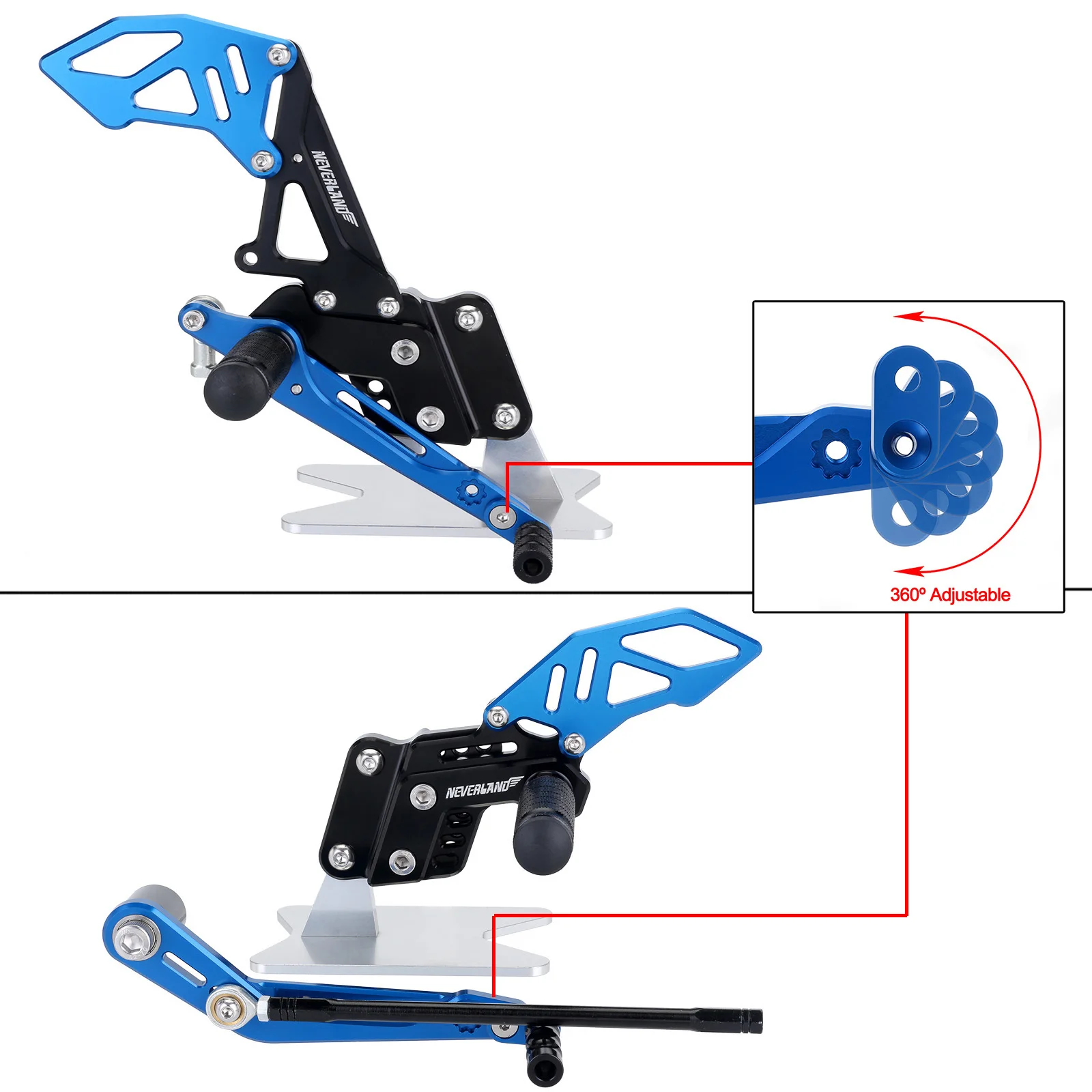 

Motorcycle Footrest Footpeg Pedal For SUZUKI GSX-R600/750 GSXR 600 750 2006 2007 2008 2009 2010 Motor Rearset Rear Set