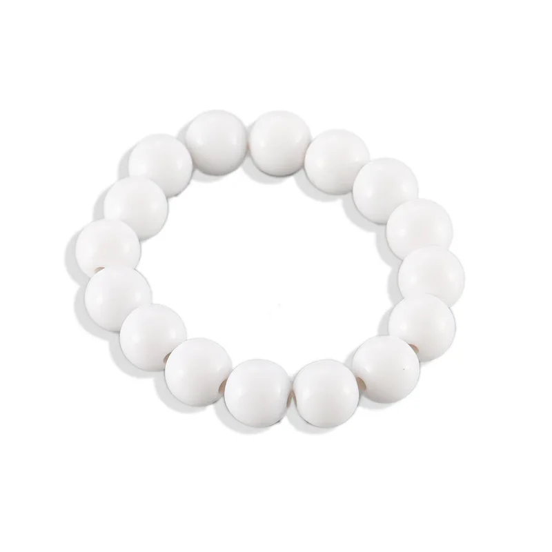 Браслеты и браслеты Pulseira Feminina Новые корейские акриловые 10 мм браслет из бисера модные бижутерия ручной работы маленькие