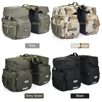 

Lixada Waterproof Rear Seat Bicycle Bag Trunk Bags Saddle Bag 50L Bike Panniers Bag with Rain Cover For Travel Camping Bags