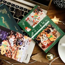 30 листов/упаковка Hello Пряничный человечек Набор открыток Письмо Конверт рождественские открытки подарок Новогодняя открытка Канцтовары