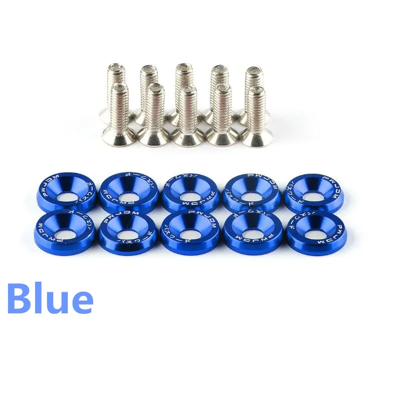 10PCS Car Modified Hex Fasteners Fender Washer Bumper Engine Concave Screws for Toyota Corolla Avensis Rav4 Yaris Auris Camry | Автомобили