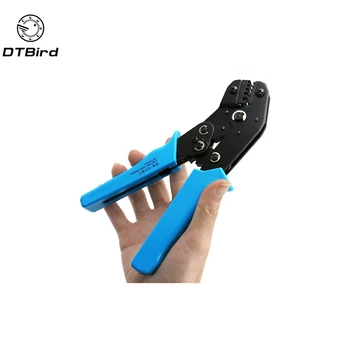

MINI EUROP STYLE Crimping Tool Crimping Plier Cold-Pressing Terminal Insulation 0.5-6mm2 Multi Tool Hands Wiring Clamp BLUE