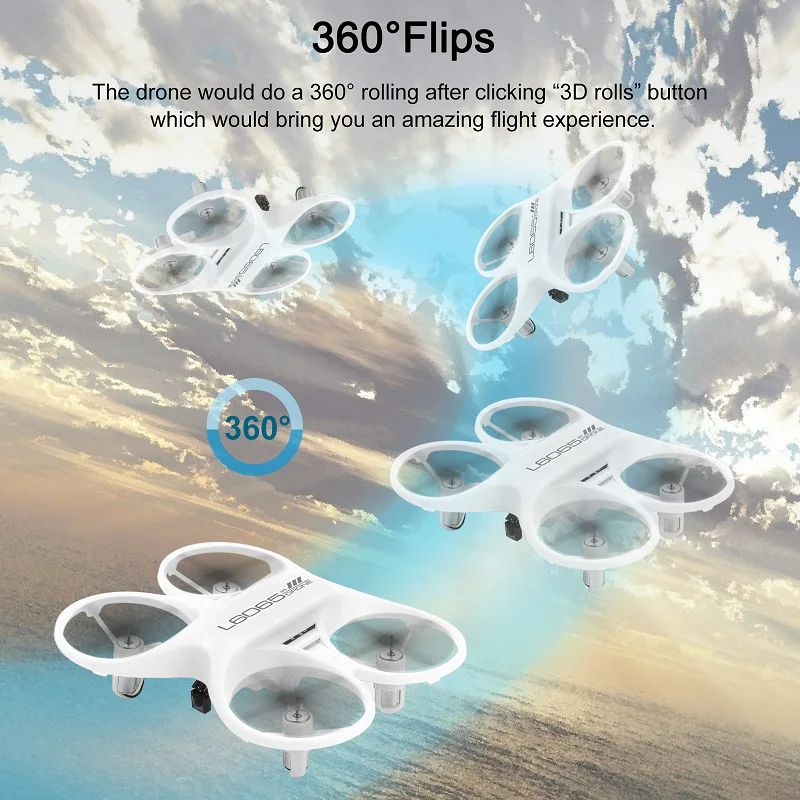 2.4GHz Mini RC Drone with LED Light Infrared Quadcopter Remote Control Portable Helicopter Electric model Pocket dron Gift Toys