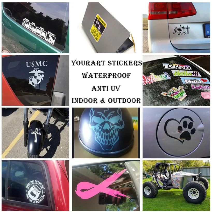 

Customized Personalized Instagram User name Waterproof reflective Car and Motorcycle Decals Bumper Sticker ins sticker