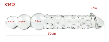 4size Large Transparent Crystal Glass Sex Toy Heat-Resistant Big Glass Didlo Anal Beads Vaginal Anal Dilator Sex Toys For Women 4