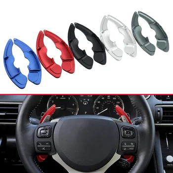 

Steering Wheel Gear Shift For Lexus NX IS RC Gearshift Paddle Extension Aluminum Interior Trim Accessories Black Red