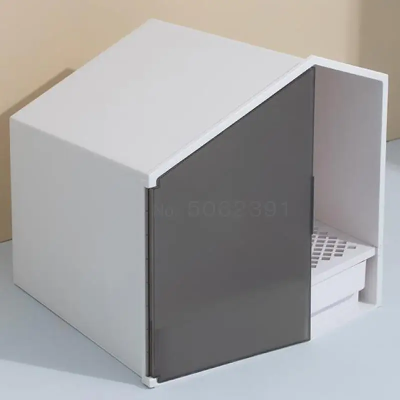 Товары для кошек полузакрытый туалет песочный горшок небольшой домик защиты от