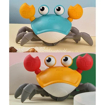 

Cartoon Baby Bath Toys Cute Swim Big Crab Cable Learning to Walk Bathtub Clockwork Toys Infant Water Classic Toy