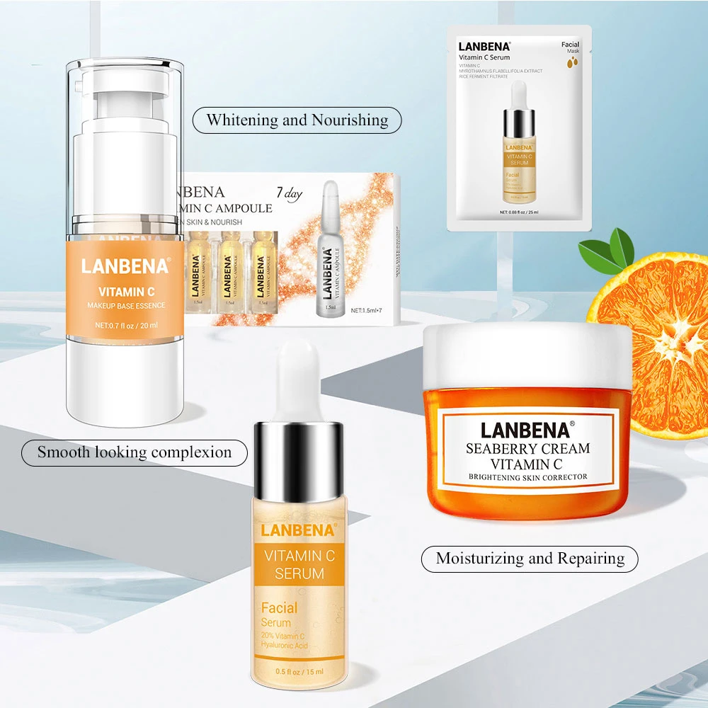 LANBENA Skin Care Face Mask Vitamina C Whitening Cream Face Makeup Primer Face Serum Face Cream Facial Masks Vitamin C Serum LANBENA Skin Care Face Mask Vitamina C Whitening Cream Face Makeup Primer Face Serum Face Cream Facial Masks Vitamin C Serum